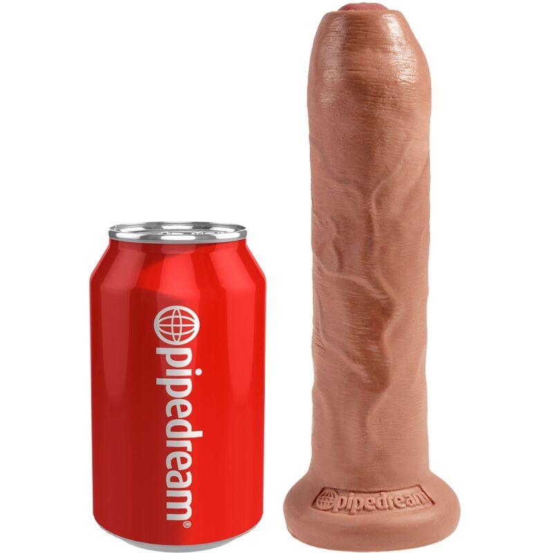 KING COCK - PENE REALISTA SIN CIRCUNCIDAR 17.8 CM CARAMELO