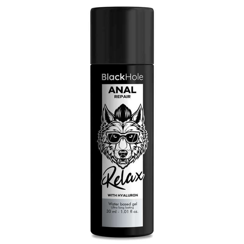 BLACK HOLE - RIPARATORE ANALE A BASE D'ACQUA CON ACIDO IALURONICO E AD AZIONE RILASSANTE 30 ML