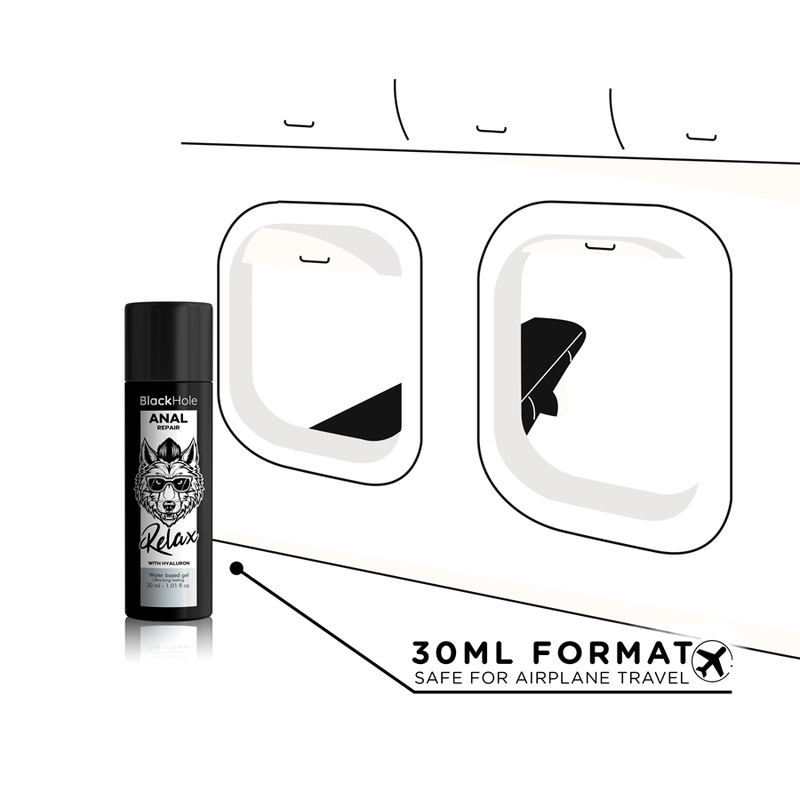 BLACK HOLE - RELAJANTE ANAL ACUOSO CON ÁCIDO HIALURÓNICO 30 ML