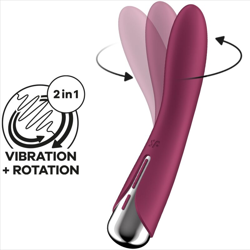 SATISFYER - SPINNING VIBE 1 G-SPOT ROTATING VIBRATOR RED