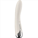 SATISFYER - VIBRATORE ROTANTE CON PUNTA A SPIRALE PER PUNTO G COLORE BEIGE