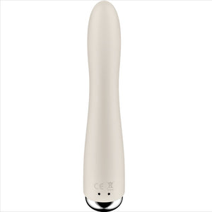 SATISFYER - VIBRATORE ROTANTE CON PUNTA A SPIRALE PER PUNTO G COLORE BEIGE