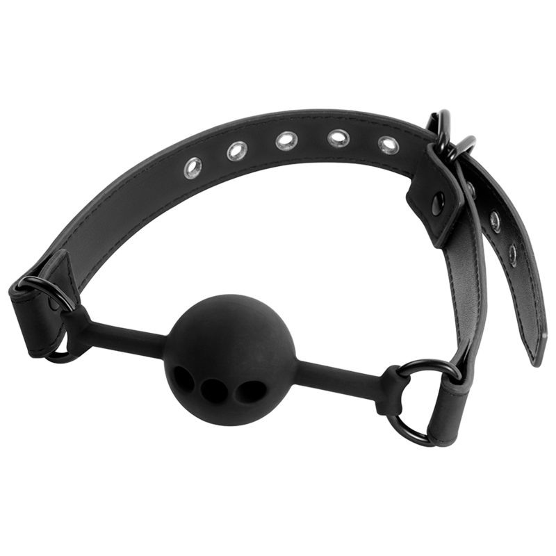 FETICHE SUMISO BONDAGE - MORDENAZA DE BOLA EN SILICONA TRANSPIRABLE