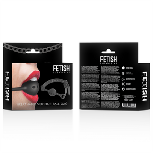 FETICHE SUMISO BONDAGE - MORDENAZA DE BOLA EN SILICONA TRANSPIRABLE