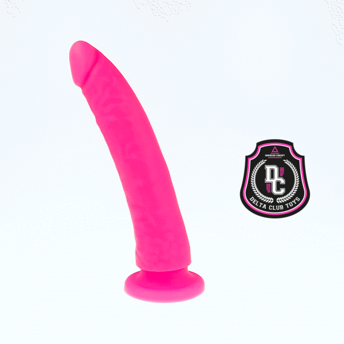 DELTA CLUB - JUGUETES DILDO MÉDICO ROSA DE SILICONA 20 CM -O- 4 CM