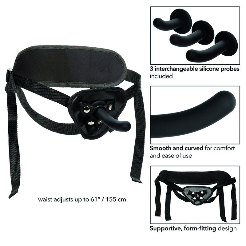 CALEXOTICS - KIT DI PEGGING BOUNDLESS IN SILICONE CURVO