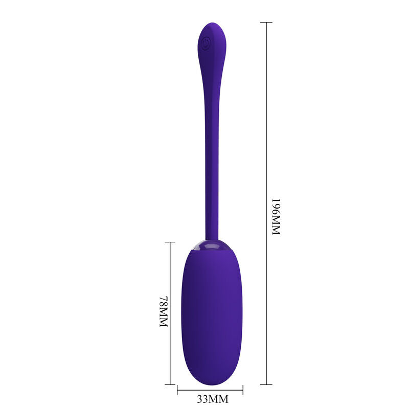 PRETTY LOVE - VIBRATING EGG JULIUS WATERPROOF-RECHARGEABLE PURPLE