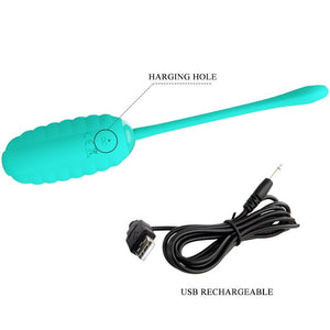 PRETTY LOVE - UOVO VIBRANTE RICARICABILE KIRK TEAL