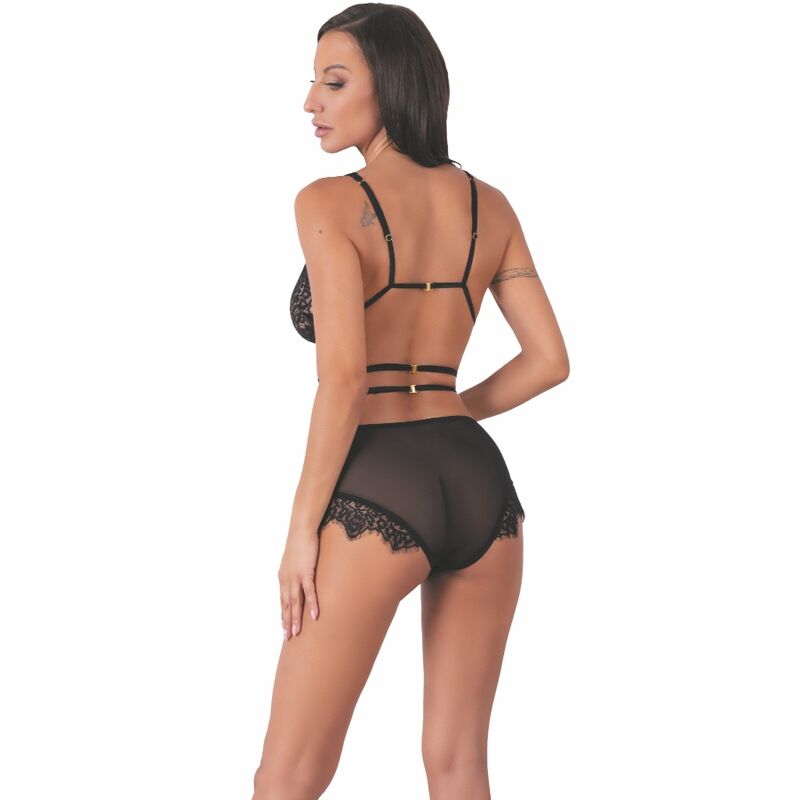LIVCO CORSETTI FASHION - DREZNA LC 90733 SOSTEN + BRAGAS NEGRO L/XL