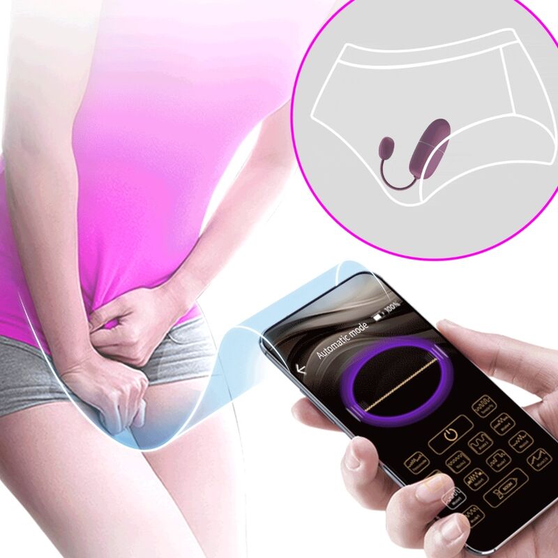 PRETTY LOVE - HUEVO VIBRADOR NYMPH CONTROLADO POR APP LILA