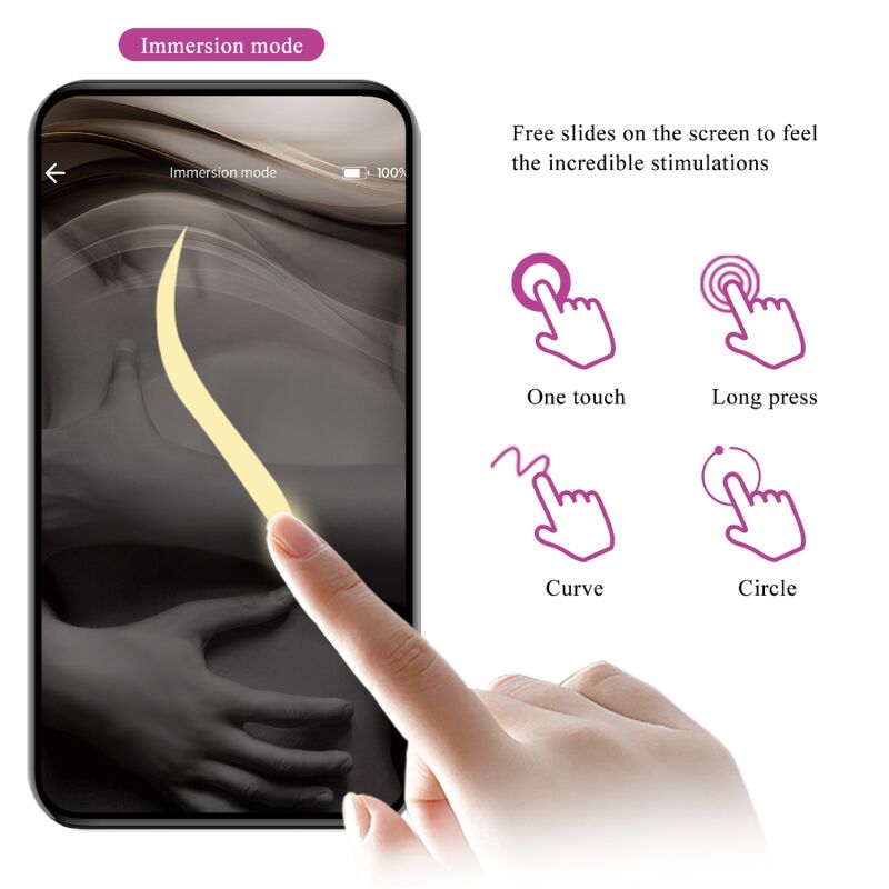 PRETTY LOVE - HUEVO VIBRADOR NYMPH CONTROLADO POR APP LILA