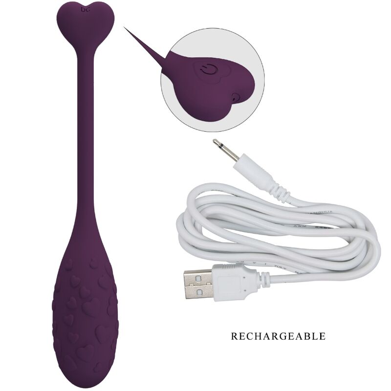 PRETTY LOVE - HUEVO VIBRADOR DE APLICACIÓN FISHERMAN LILA