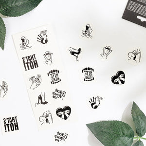 SECRET PLAY - KINKY COLLECTION SET OF 10 TEMPORARY TATTOOS