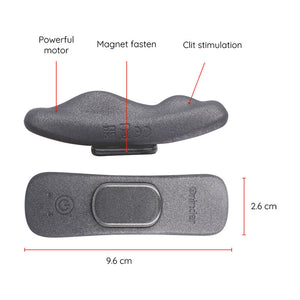 ONINDER - VIBRADOR RECARGABLE MANILA PANTY 9 VELOCIDADES 9.6 CM X 2.6 CM - APLICACIÓN GRATUITA