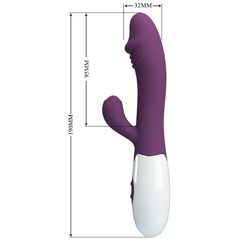 PRETTY LOVE - VIBRADOR SNAPPY PUNTO G MORADO