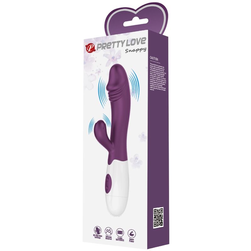 PRETTY LOVE - VIBRADOR SNAPPY PUNTO G MORADO