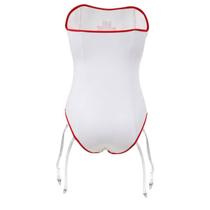 SUBBLIME - Disfraz de enfermera sexy con osito de peluche Talla S/M