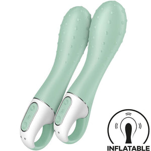 SATISFYER - VIBRATORE A POMPA D'ARIA 3 PUNTO G GONFIABILE MENTA