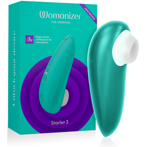 WOMANIZER - STIMOLATORE CLITORIDEO STARLET 3 TURCHESE