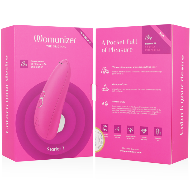 WOMANIZER - STIMOLATORE CLITORIDEO STARLET 3 ROSA