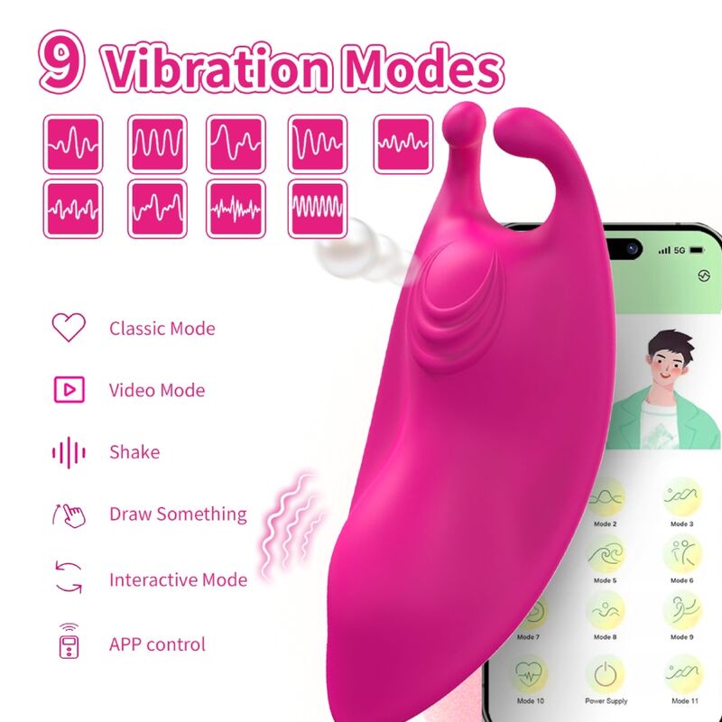 ARMONY - MUTANDINA INDOSSABILE HONEYBEE VIBRATORE PUNTO G FUCSIA - APP GRATUITA