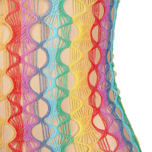 SUBBLIME - 952365 ABITO IN RETE CON SPALLE SCOPERTE ARCOBALENO TAGLIA UNICA