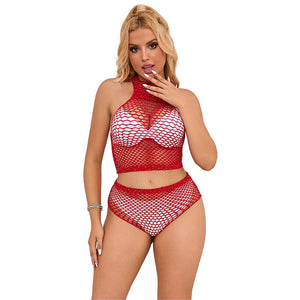 SUBBLIME - 952402 SET RETE CON DIAMANTI ROSA TAGLIA UNICA