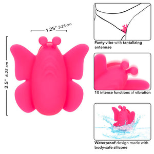 CALEXOTICS - NEON VIBES FLUTTER VIBE STIMOLATORE A 10 VIBRAZIONI ROSA