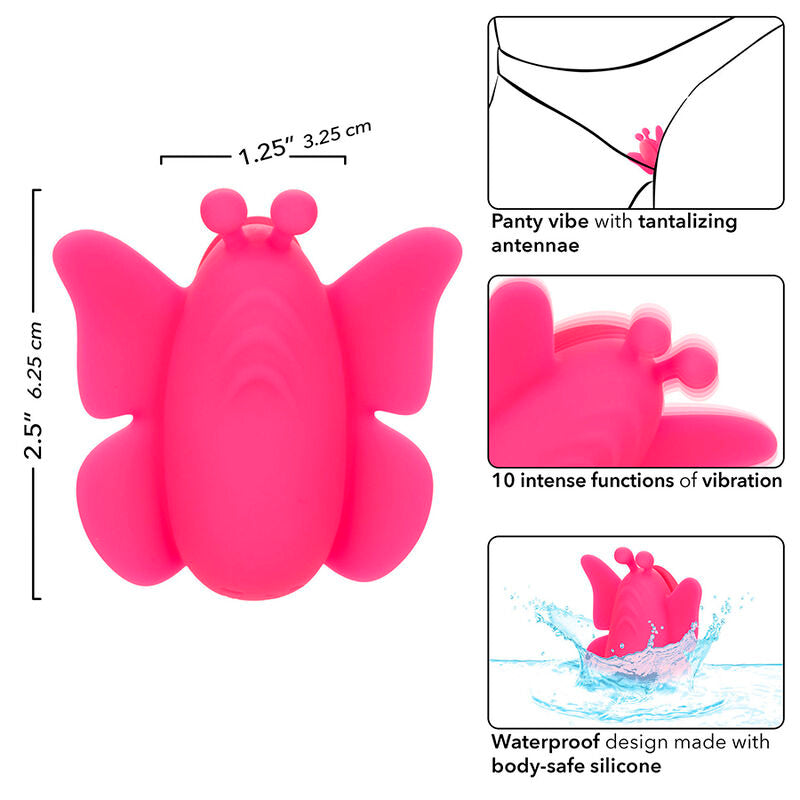 CALEXOTICS - NEON VIBES FLUTTER VIBE STIMOLATORE A 10 VIBRAZIONI ROSA