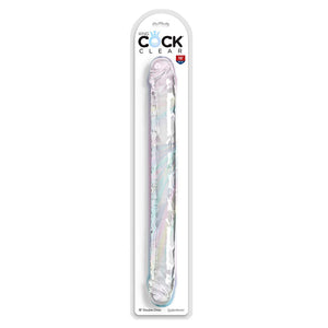KING COCK - DOUBLE TROUBLE DOBLE PROBLEMA 46 CM TRANSPARENTE