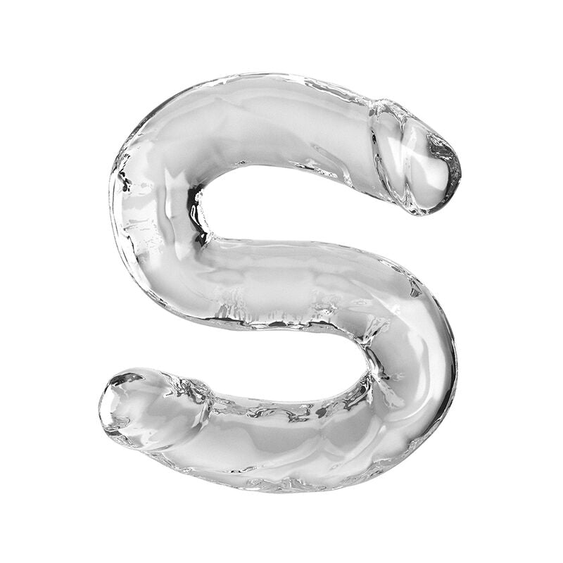 KING COCK - DOUBLE TROUBLE DOBLE PROBLEMA 46 CM TRANSPARENTE