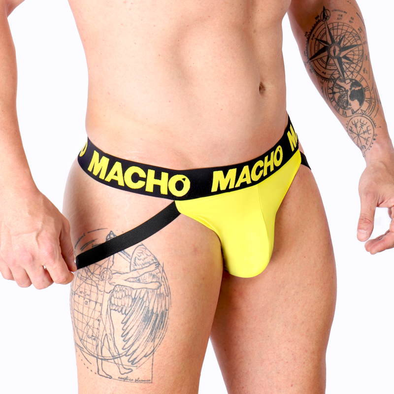 MACHO - MX25A JOCK LICRA AMARILLO M