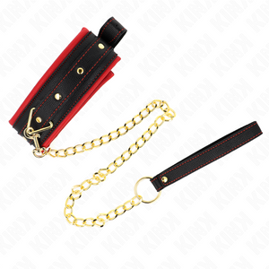 KINK - COLLAR CON CORREA DE TELA TEÑIDA AJUSTABLE 33-48 CM X 5,7 CM