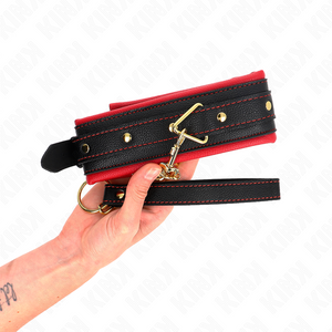 KINK - COLLAR CON CORREA DE TELA TEÑIDA AJUSTABLE 33-48 CM X 5,7 CM