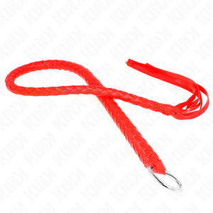 KINK - LÁTIGO SERPIENTE CON ANILLO DE MANO ROJO 65 CM