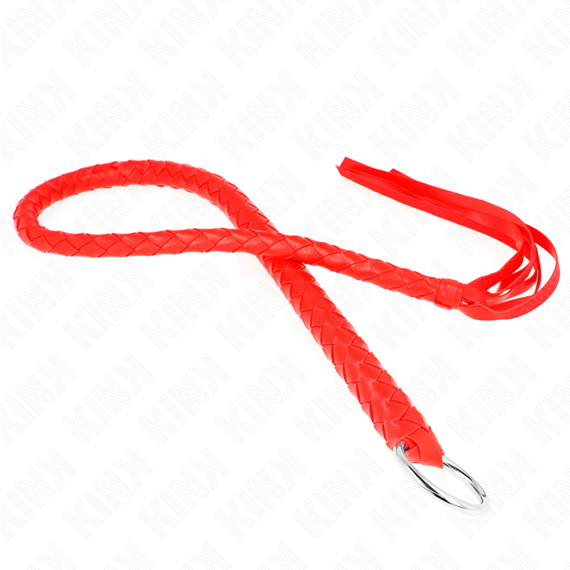 KINK - LÁTIGO SERPIENTE CON ANILLO DE MANO ROJO 65 CM