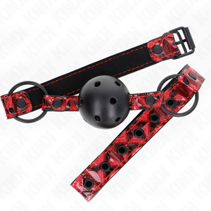 KINK - BOLA CON DISEÑO DE DIAMANTES 4.5 CM GAG MODELO 2 64.5 CM AJUSTABLE 42-60 CM