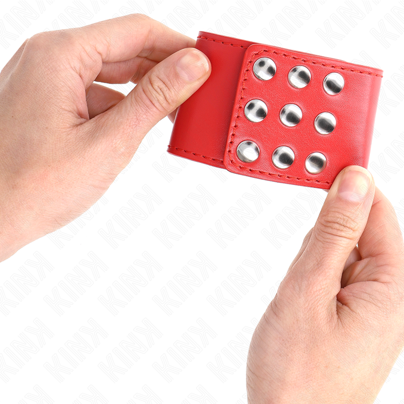 KINK - RESISTENCIA DE MUÑECA CON CIERRE A PRESIÓN ROJO AJUSTABLE 19-24 CM X 5,5 CM