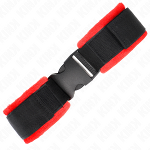 KINK - MUÑEQUERA DE NYLON NEGRA HOOK&LOOP MODELO 1 AJUSTABLE 25-35 CM X 6 CM
