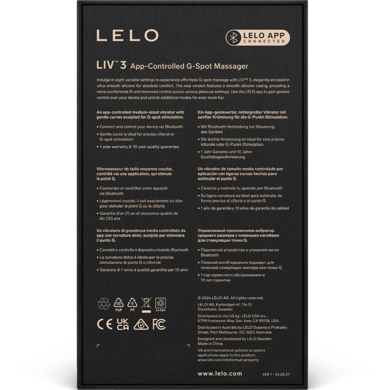 LELO - LIV™ 3 ESTIMULADOR DE PUNTO G MORADO