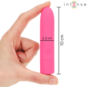 INTENSE - SYMONE USB RECARGABLE BALA VIBRADORA 8 VIBRACIONES ROSA 10 X 2,2 CM