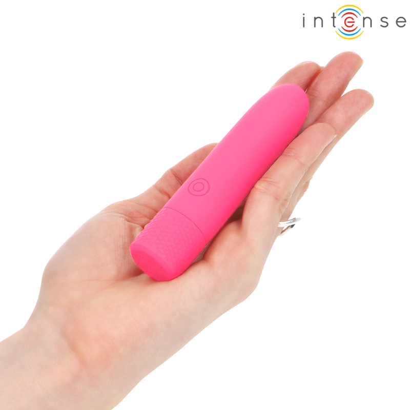 INTENSE - SYMONE USB RECARGABLE BALA VIBRADORA 8 VIBRACIONES ROSA 10 X 2,2 CM