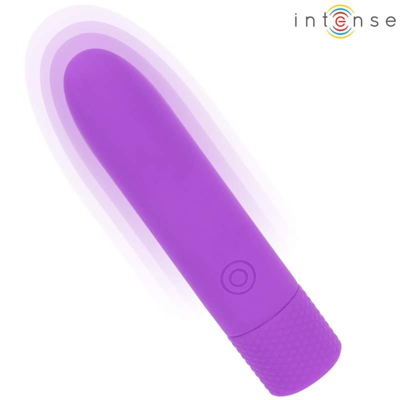 INTENSE - SYMONE BULLET VIBRATOR RECHARGEABLE USB 8 VIBRATIONS PURPLE 10 X 2.2 CM
