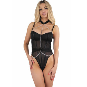 LIVCO CORSETTI FASHION - MELISENDA CF 1709 VESTAGLIA + CAMICIA DA NOTTE + PERIZOMA NERO S