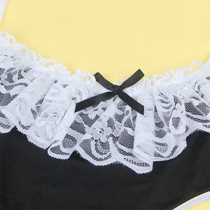 SUBBLIME - 954307 VESTITO DA CAMERIERA SEXY NERO/BIANCO S/M