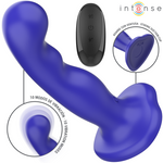 INTENSE - SHORTY VIBRATOR WITH SUCTION CUP BLUE REMOTE