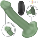 INTENSE - VIBRADOR BECCA CON VENTOSA 10 VIBRACIONES CONTROL REMOTO VERDE