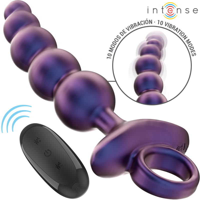 INTENSE - TITO VIBRANTE ANAL PLUG MODELO 3 CONTROL REMOTO