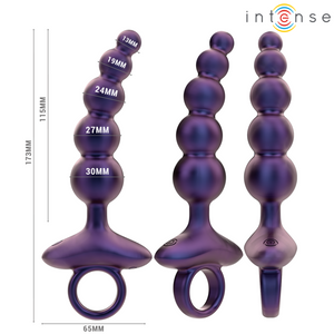 INTENSE - TITO VIBRANTE ANAL PLUG MODELO 3 CONTROL REMOTO