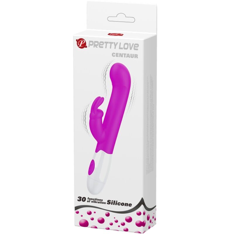 PRETTY LOVE - VIBRADOR CONEJO CENTAURO 30 MODOS DE VIBRACIÓN MORADO